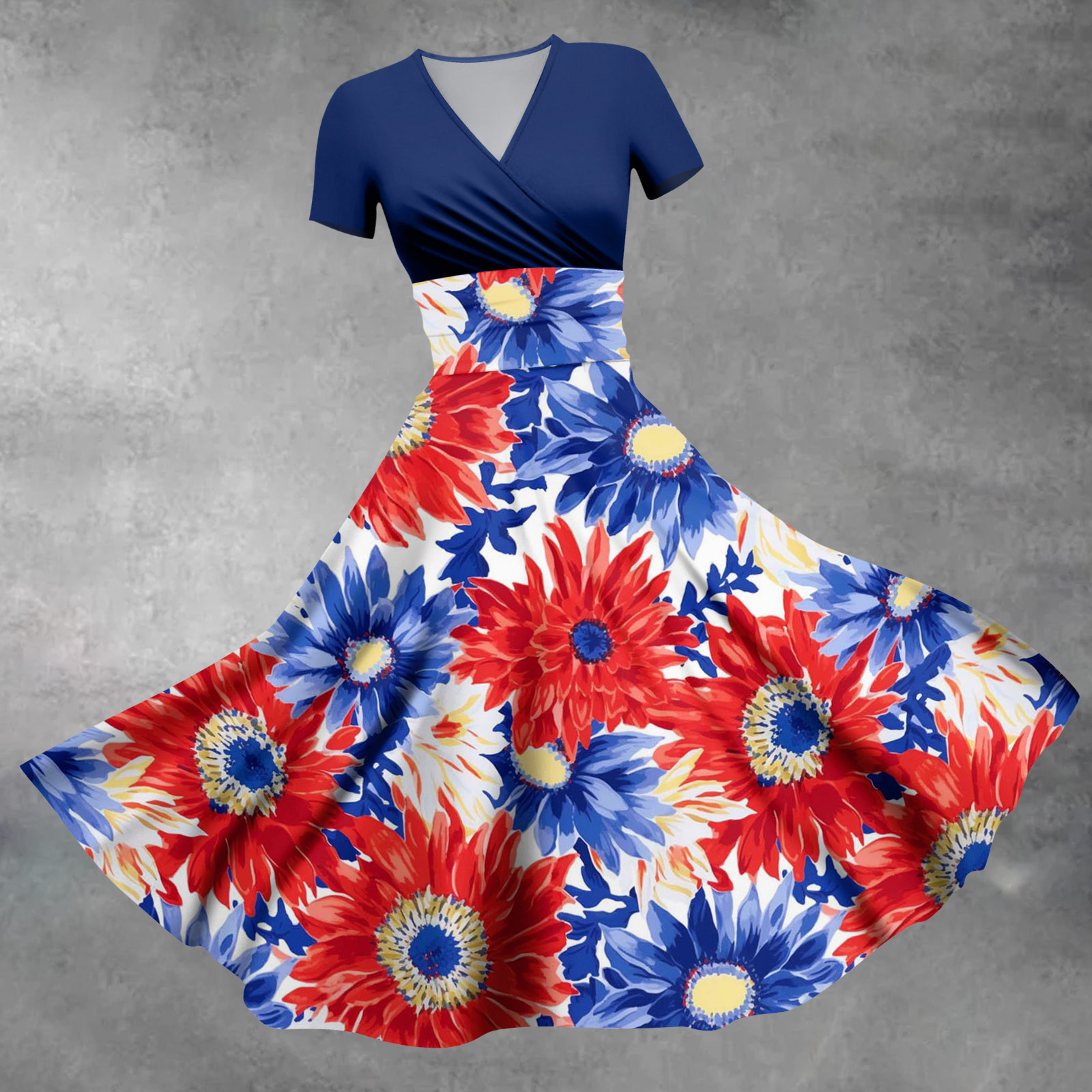 American Flag Smock Dress main image 0